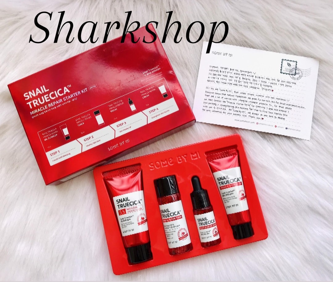 [Chính Hãng Có Mã] Bộ Kit Set 4 Món Dưỡng Da Some By Mi Snail Truecica Miracle Repair Starter Cải Thiện Vết Thâm Tái Tạo Làn Da Kit Mini Travel Kit