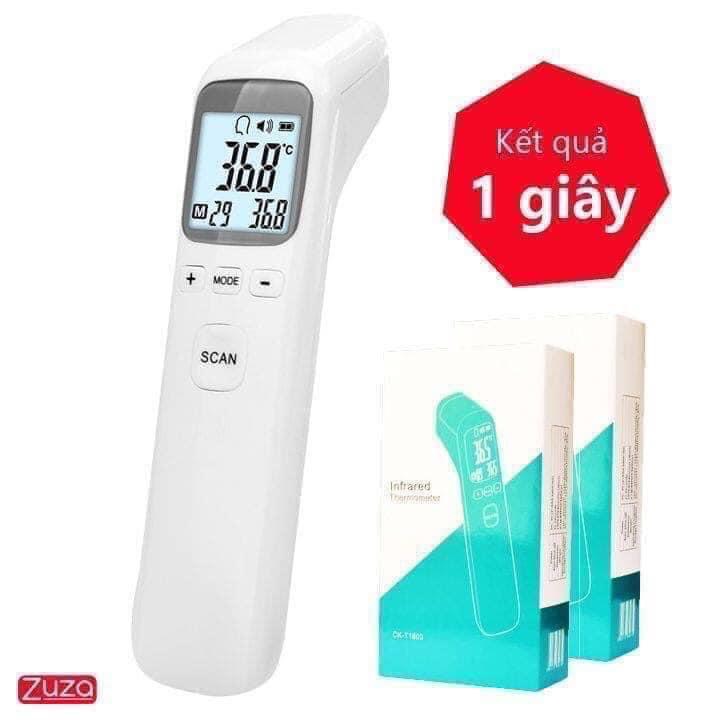 Nhiệt kế điện tử - Nhiệt kế hồng ngoại Infrared CK-TT1803 công nghệ Nhật Bản độ chính xác cao đo trong 1 giây- Máy đo nhiệt độ Máy đo thân nhiệt bảo hành uy tín lỗi 1 đổi 1 toàn quốc
