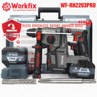 Máy khoan đục bê tông pin WORKFIX WF-RH3003PRO lực đập 3J Anti-kickback giảm rung chấn RVT 3 chức năng 6 tốc độ ( Bảo Hành 6 Tháng )