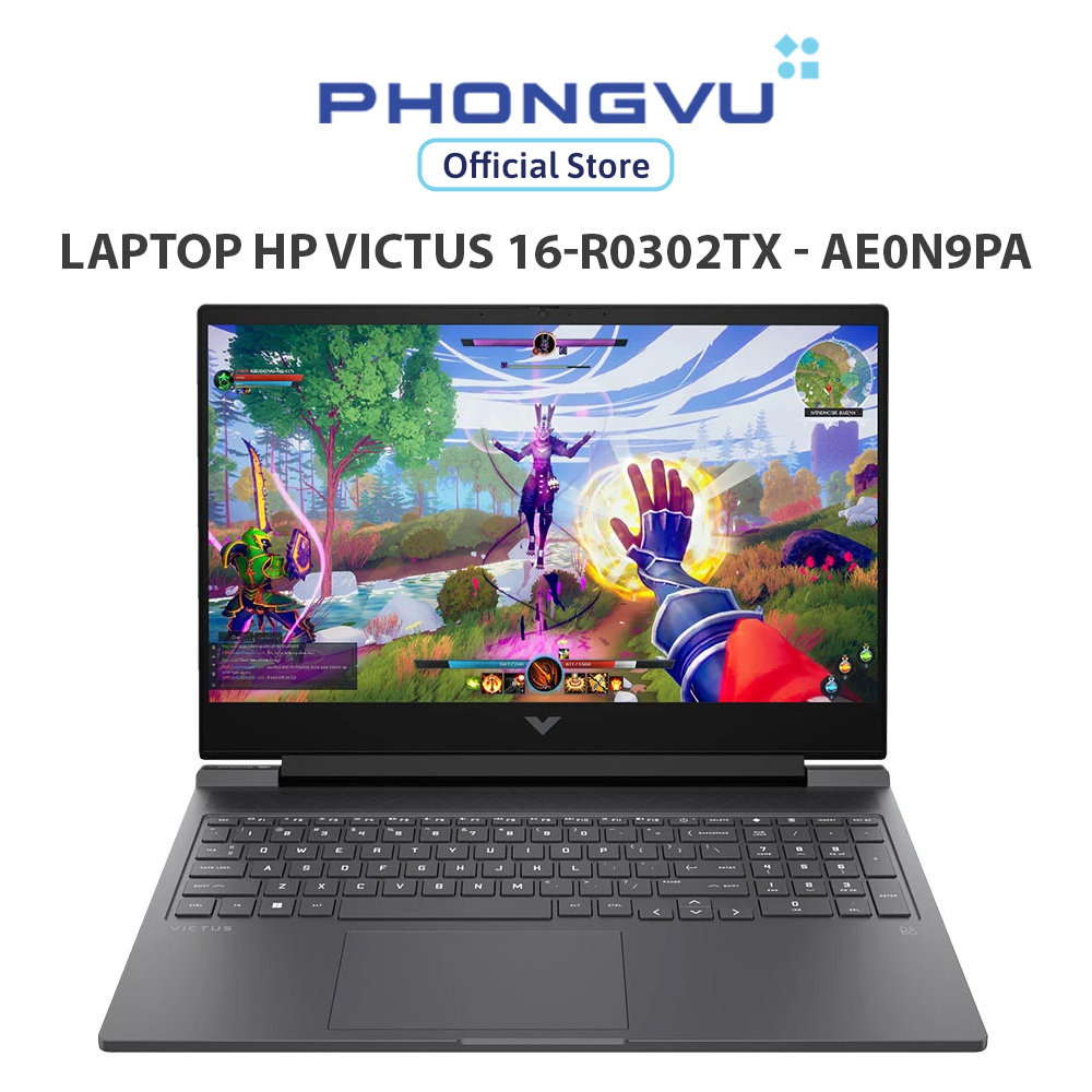Laptop HP Victus 16-R0302TX - AE0N9PA (i5-13500HX/ GeForce RTX 4050/ 16GB/ 512GB/ Windows 11) - Bảo 