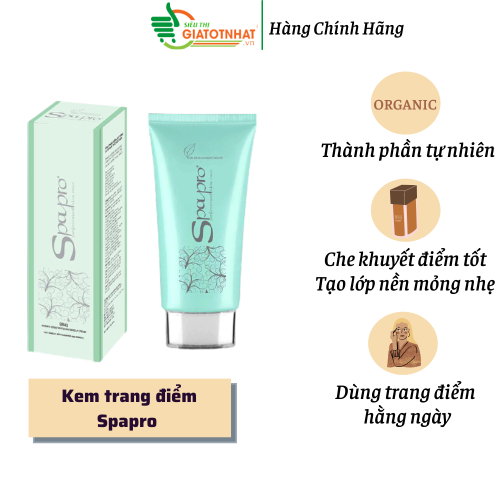 [Hcm]Kem Trang Điểm Làm Trắng Da Bb03 40Gr - Spapro