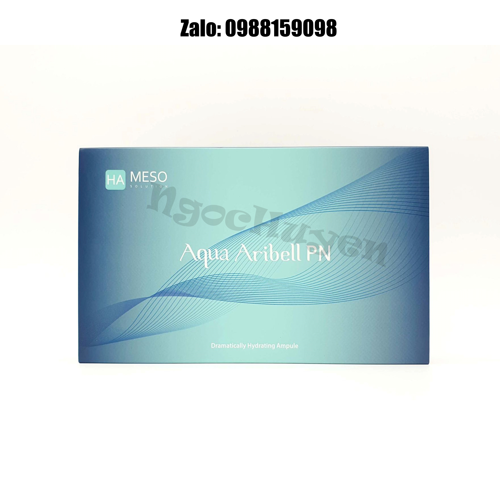 Tinh chất căng bóng da tiêm meso Cá Hồi Aqua Aribell PN - 1 hộp 10 lọ