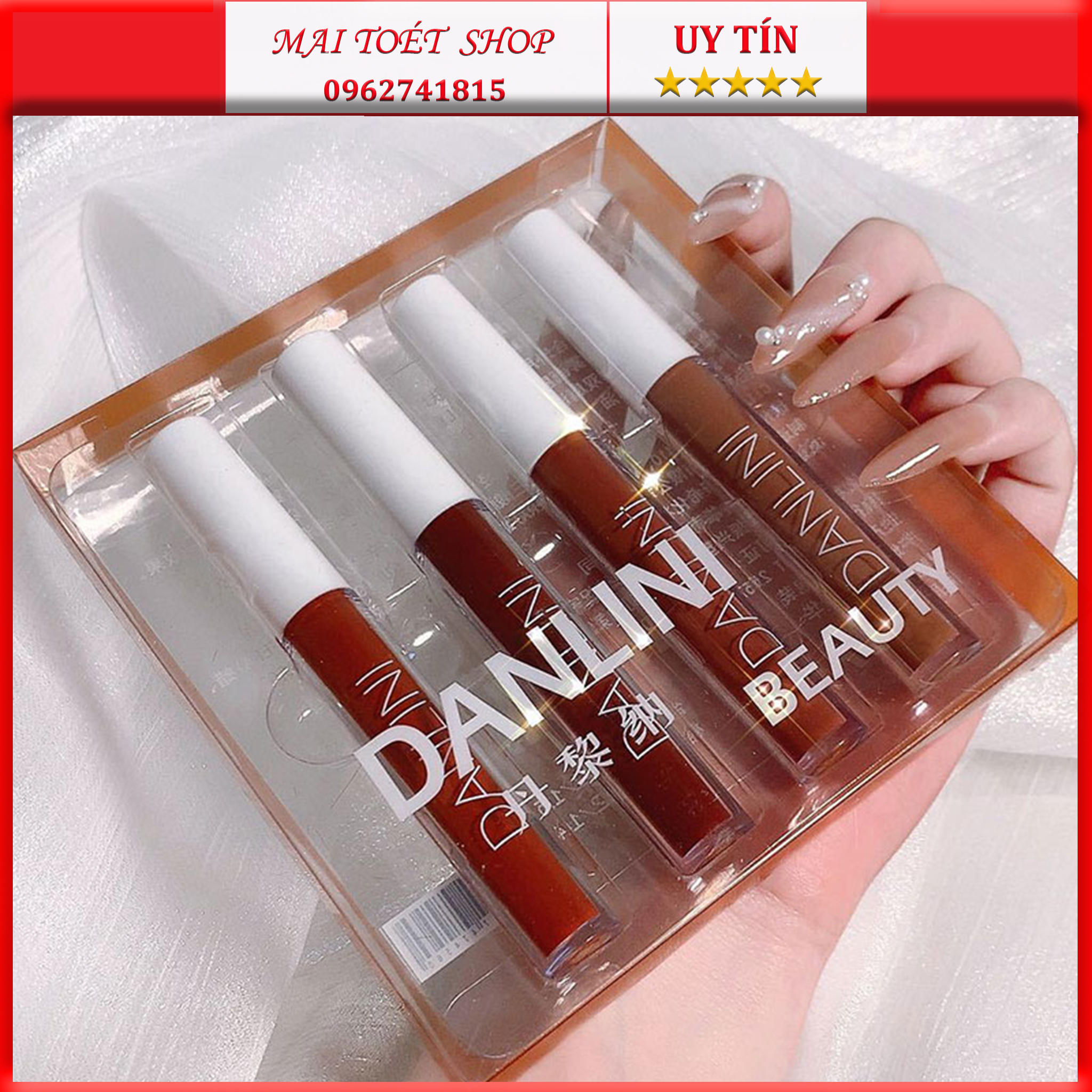 Set Son 4 Cây Danliniset Son Hàng Nội Địa Trung