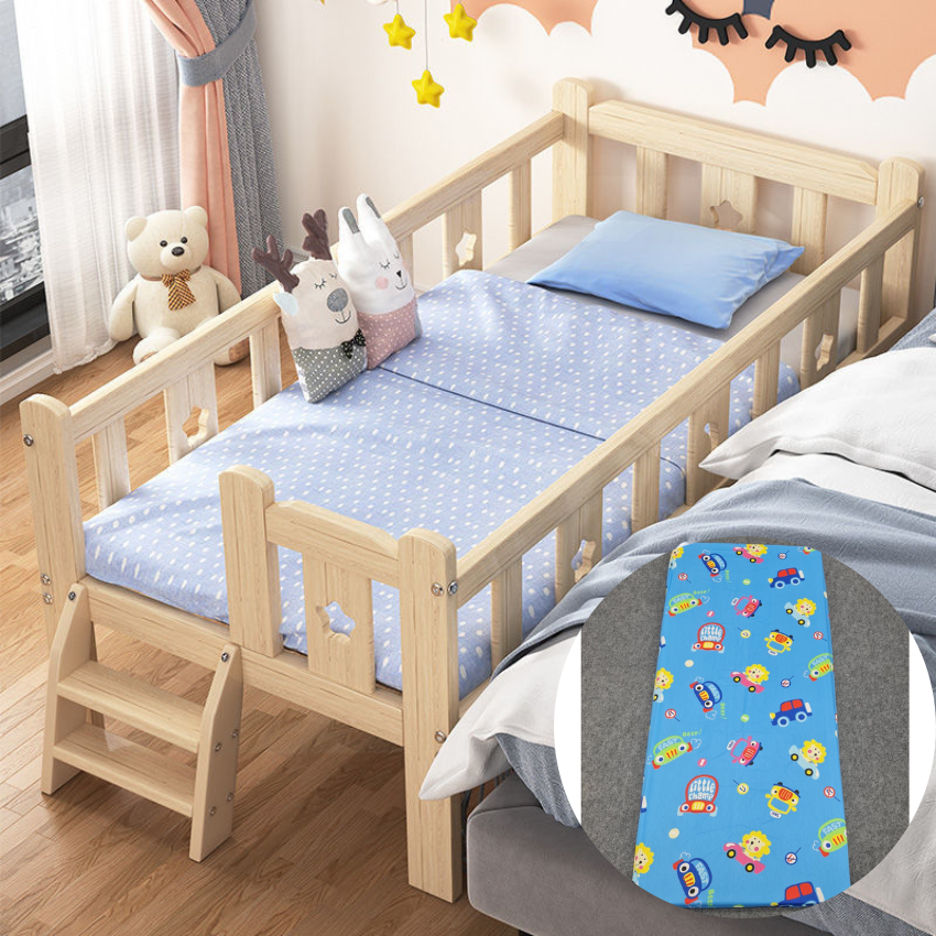 Giường cũi cho bé quây 3 và 4 mặt ghép cạnh giường bố mẹ - Giường cho bé nhiều kích thước - Giường trẻ em gỗ thông chịu lực tốt, an toàn cho sức khỏe bé, thiết kế thông minh, baby bed, baby crib. - HappY Home