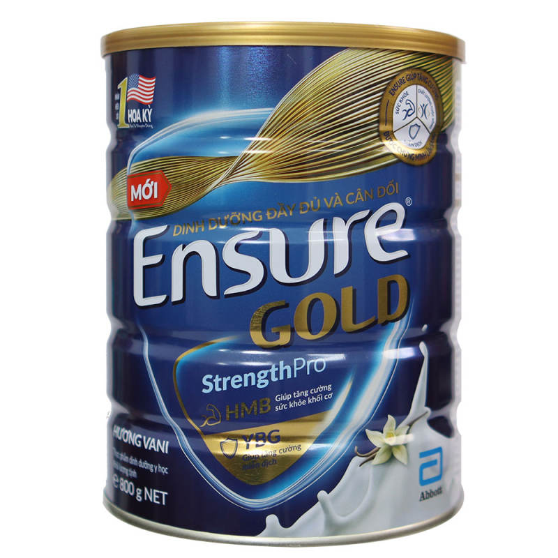 Sữa bột Ensure Gold Abbott hương vani (HMB) 850g