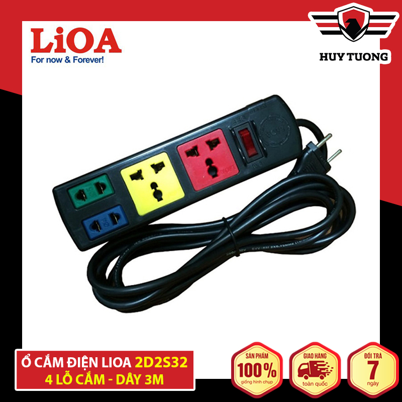 Ổ cắm điện đa năng thông minh Lioa chính hãng 3 4 6 8 10 lỗ ổ điện Lioa bảo hành 12 tháng - Huy Tưởng