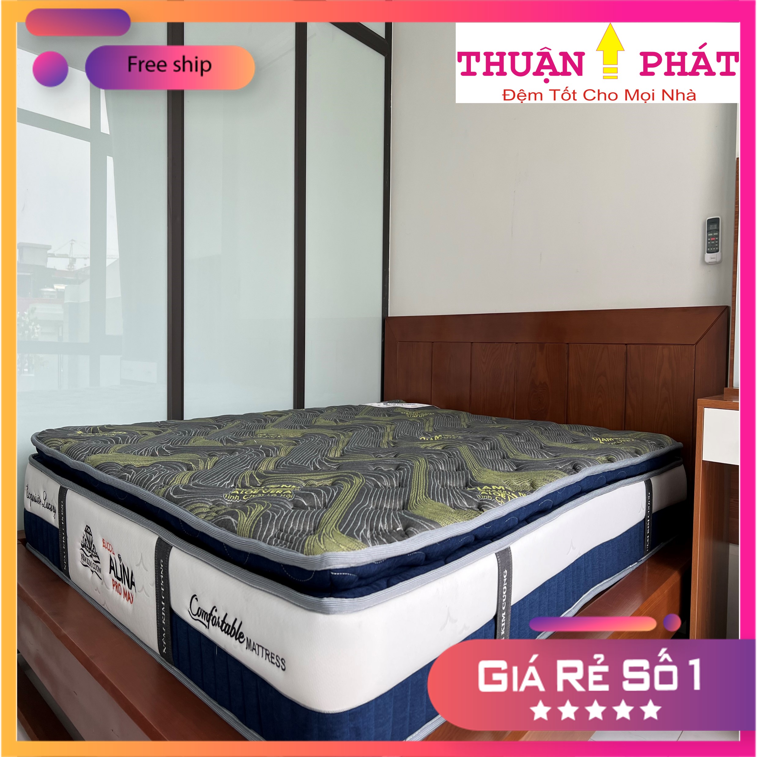 [ Hà Nội ] Đệm lò xo Kim Cương ALOE VERA PRO MAX - Chuẩn khách sạn 5 sao cao cấp