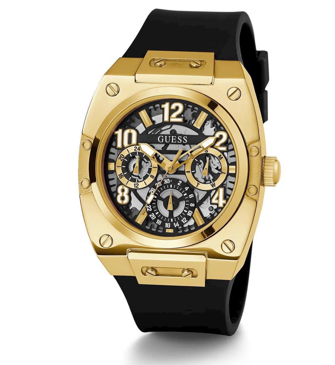 Đồng hồ nam đeo tay dây cao su cao cấp chống nước Guess GW0569G2 size 43mm fullbox  shop kiwi