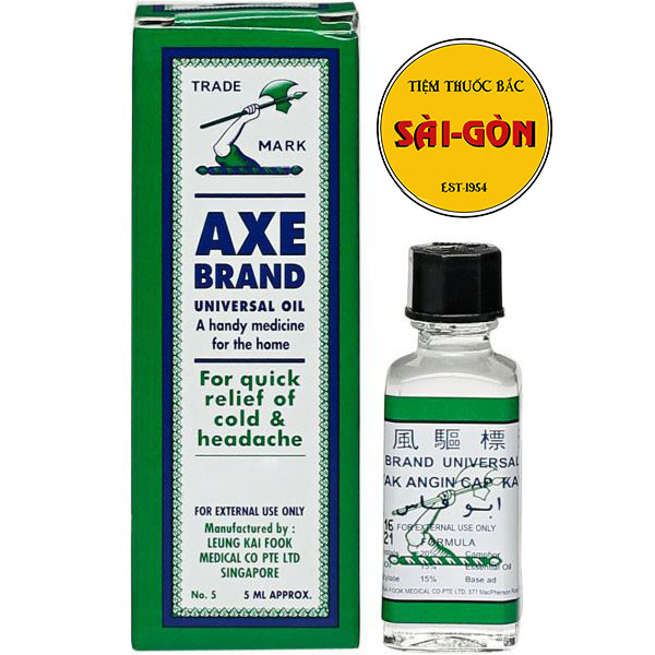 [Hcm]Sỉ 10 Chai Dầu Gió Trắng Hiệu Cây Búa Axe Brand 5Ml