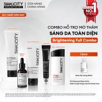 Combo hỗ trợ mờ thâm sáng da toàn diện dành cho nam Men Stay Simplicity Brightening Full Combo