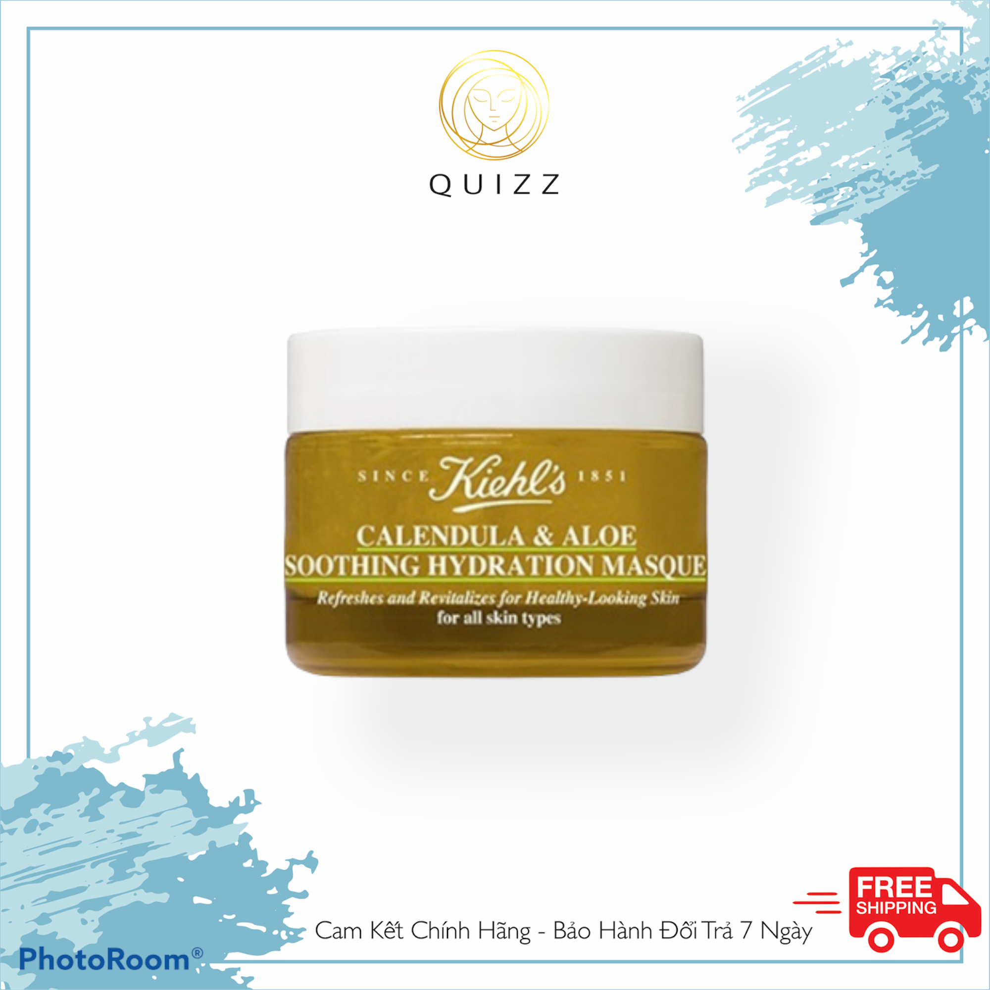 Mặt Nạ Kiehl’s Hoa Cúc Calendula Aloe Soothing Hydration Masque 14Ml_Quizz Cosmetics