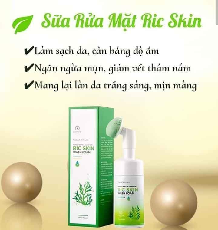 SỮA RỬA MẶT RIC SKIN LOẠI BỎ MUN NÁM TÀN NHAN DƯỠNG TRẮNG DA