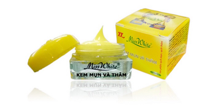 [HCM]KEM MISS WHITE NGHỆ HẾT MỤN VÀ THÂM 6g