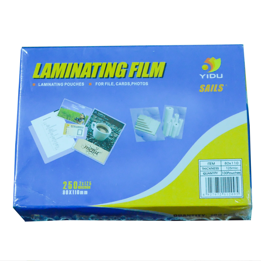 Nhựa Ép Plastic YIDU Khổ 80x110mm Dày 125Mic Hộp 100 Tờ
