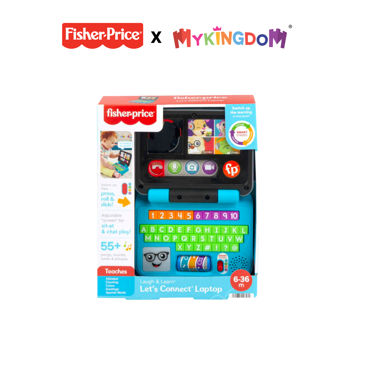 Đồ Chơi FISHER PRICE Vui Học Máy Tính Xách Tay Có Đèn Và Nhạc HCF33