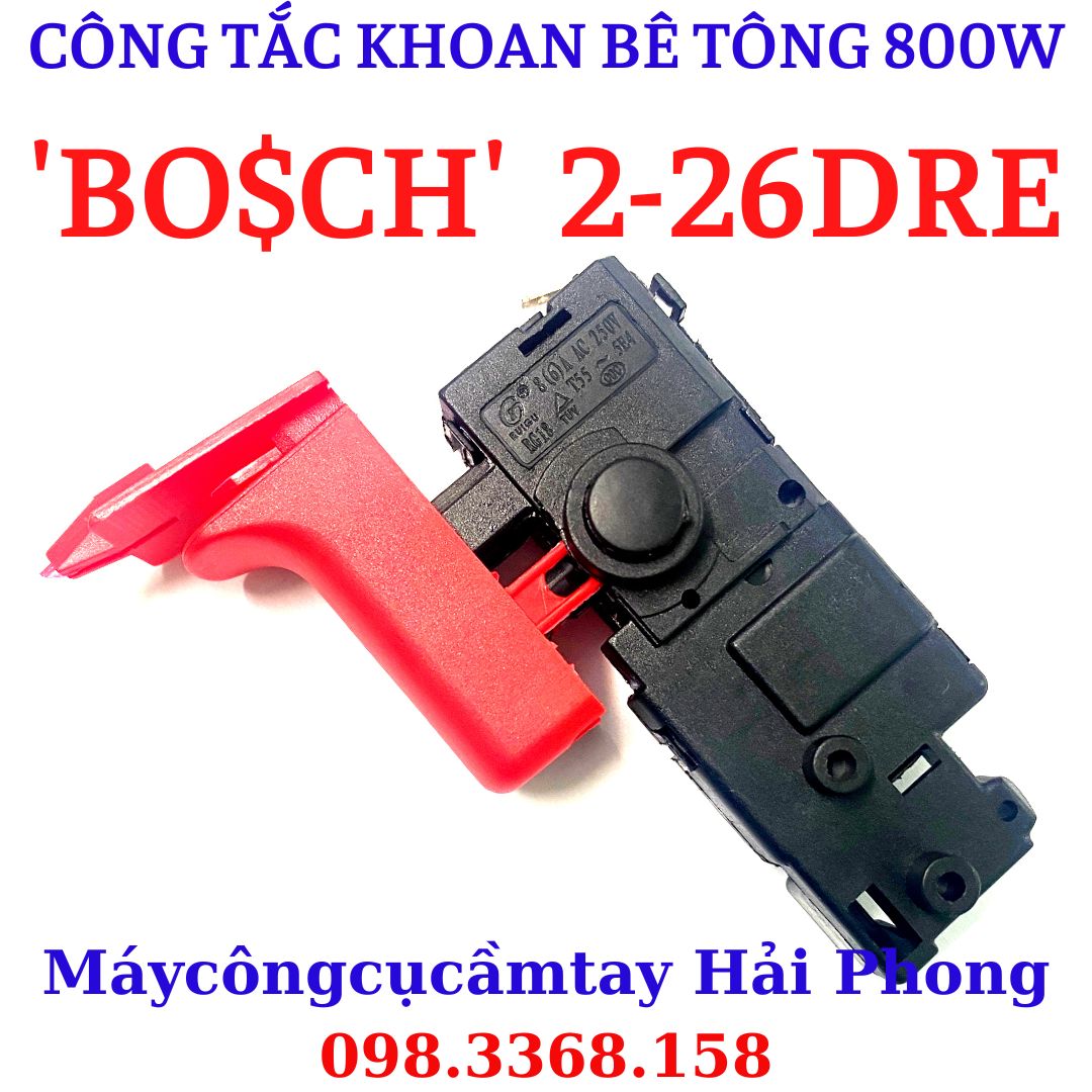Công tắc máy khoan dùng cho BO.S.CH 3 chức năng ( GBH2-26DRE 800w )  ZhongTai  FEG... 6A -100V/250V 