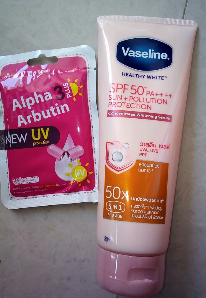 COMBO TRẮNG DA VASELINE 50X 180ML và VỈ KÍCH TRẮNG ALPHA ARBUTIN