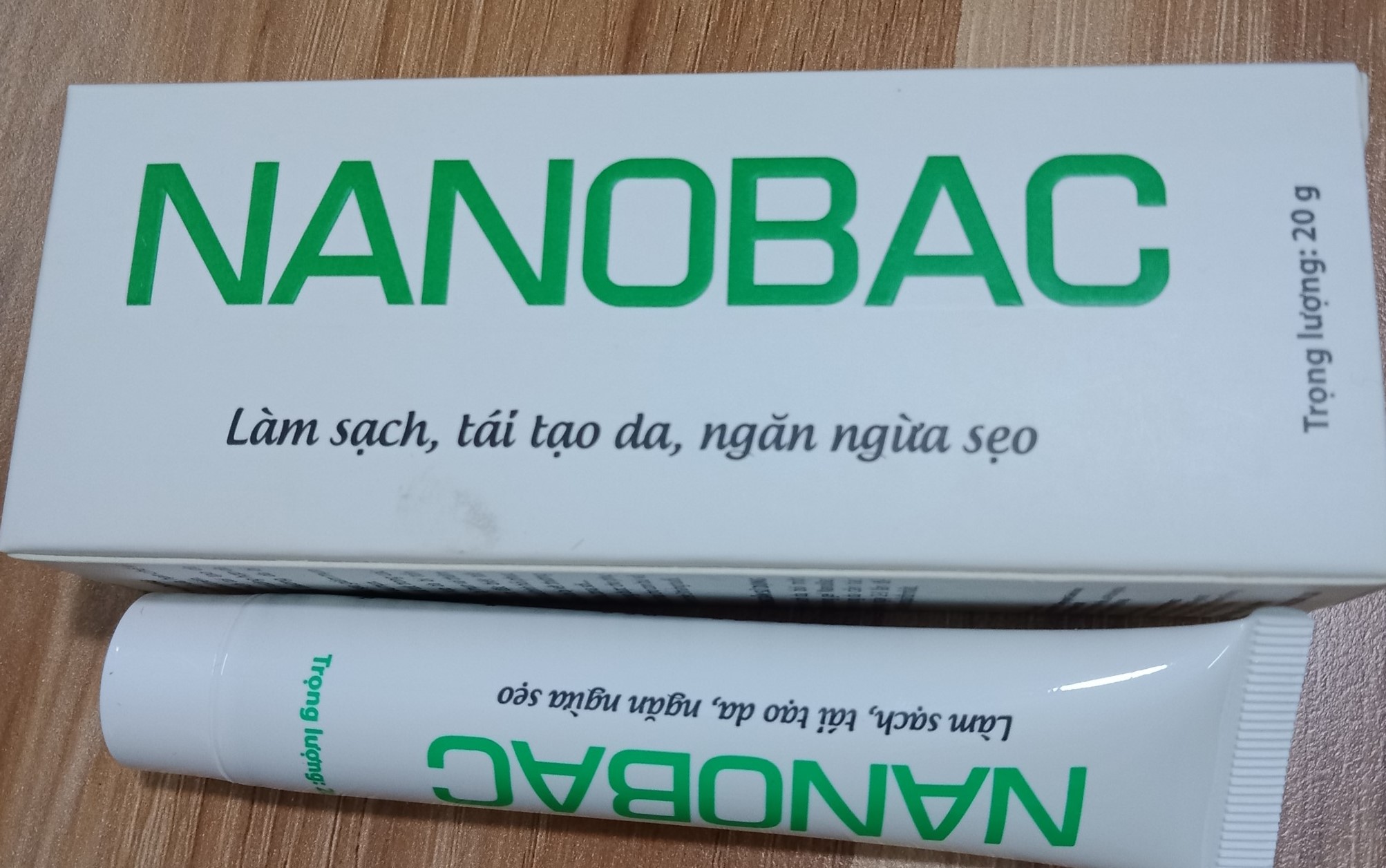 Kem Bôi Ngoài Da Nanobac Làm Sach Da Ngăn Ngừa Sẹo ( Tuýp 20G)