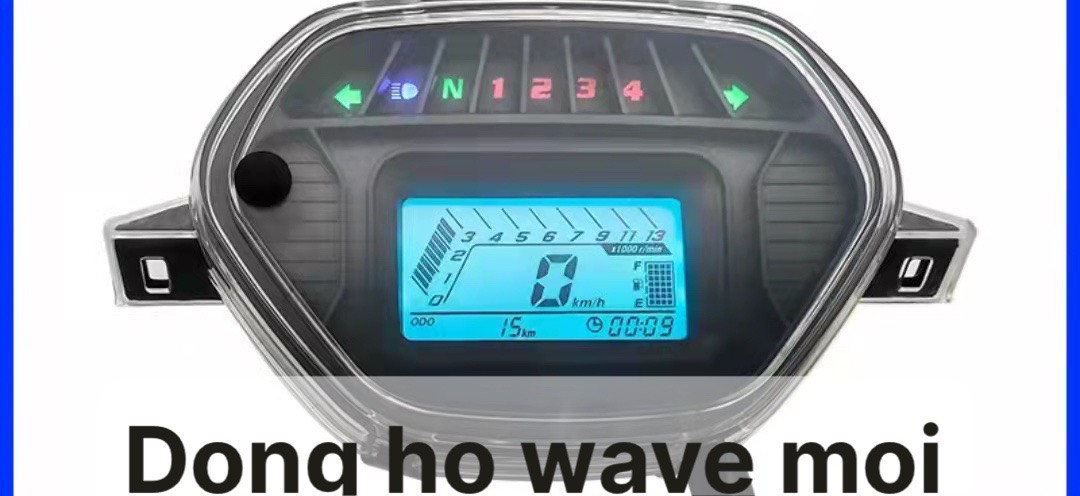 [MẪU MỚI 2021] Đồng hồ điện tử cho xe Wave ZX - Wave anpha - Wave 110 đời 1997 đến 2006 đầy đủ chức năng - Đồng hồ điện tử xe máy - LZD-8535
