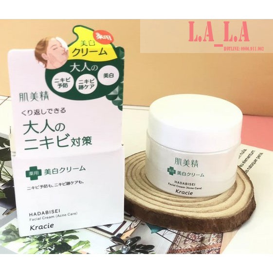 [Hcm]Kem Dưỡng Ngăn Ngừa Mụn Và Dưỡng Trắng Kracie Hadabisei Acne 50G