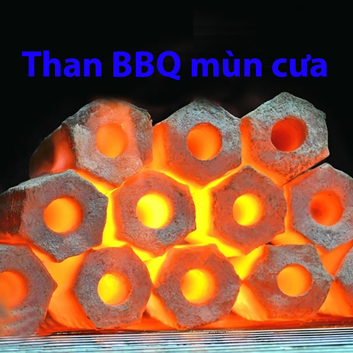 COMBO 2kg Than mùn cưa không khói nướng thịt bếp lò hàng loại 1 than sạch an toàn than nhà hàng BBQ