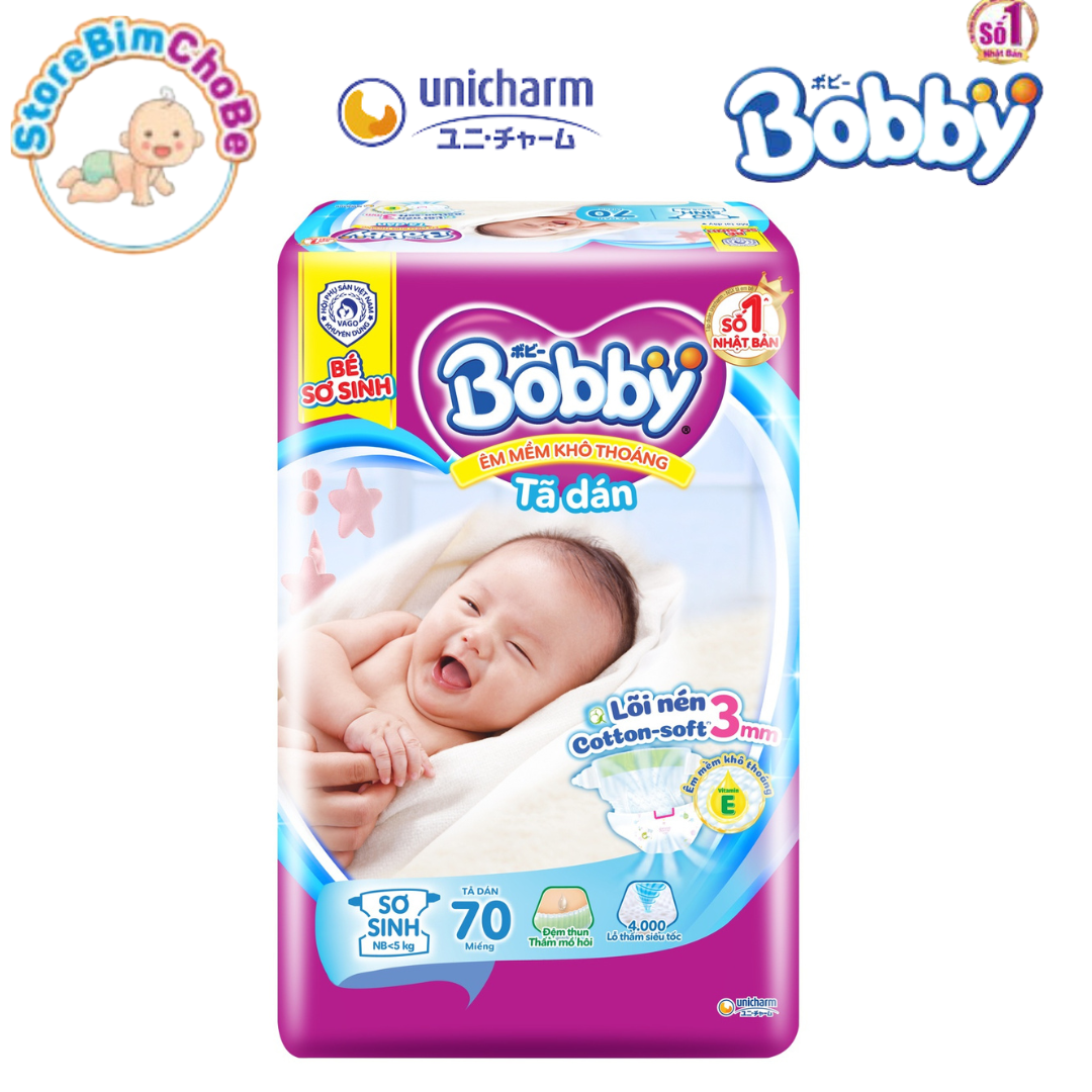 Miếng Lót Sơ Sinh Bobby Newborn NB1 108M/ NB2 60M/XS 70