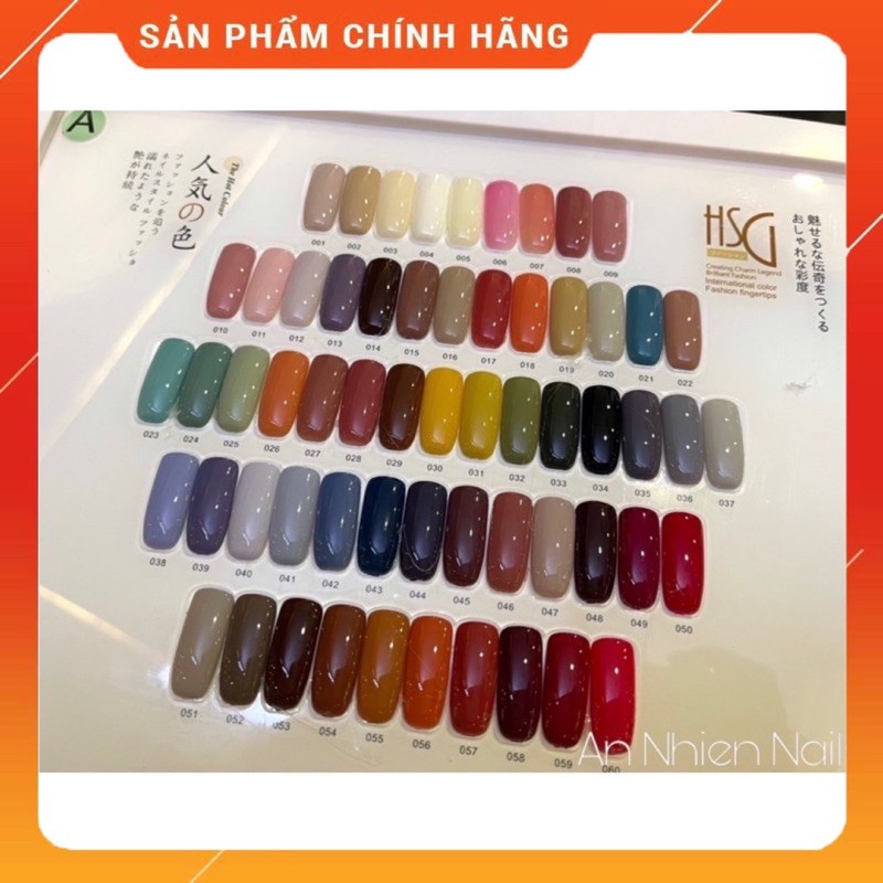 [Hcm]Set Sơn Gel Nhật Huashige 60 Màu Tặng Kèm Bảng Màu Sơn Sẵn