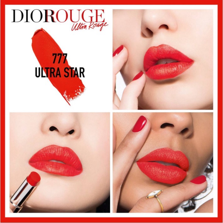 Son Dior Ultra Rouge 999 Vỏ Đỏ Ultra Dior  Đỏ Tươi