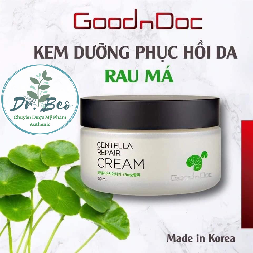 [Chính Hãng]Kem Rau Má Goodndoc Centella Repair Cream Dưỡng Ẩm Phục Hồi Da Dr Beo