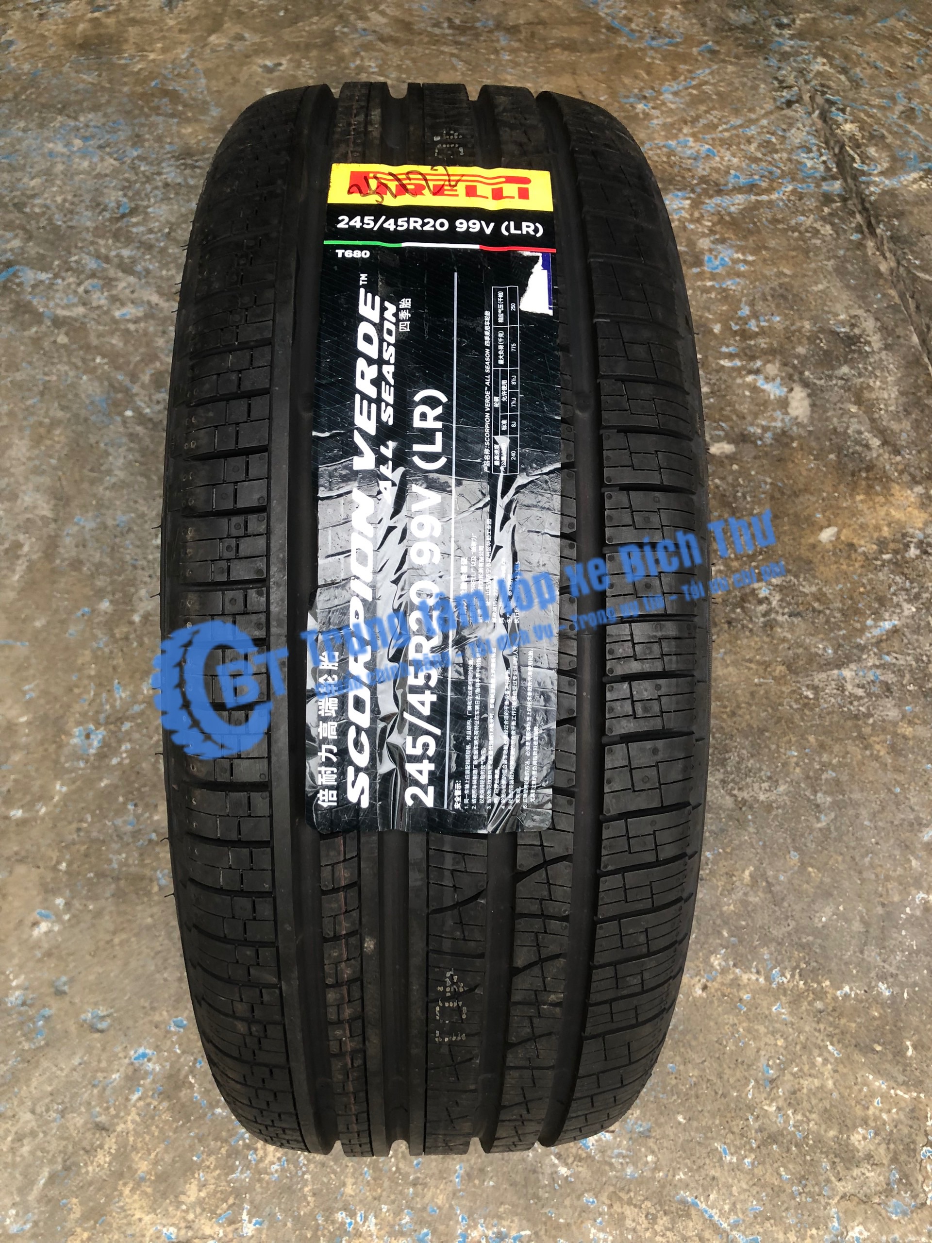 Lốp Pirelli 245/45R20 PZero PZ4 Đức date2022
