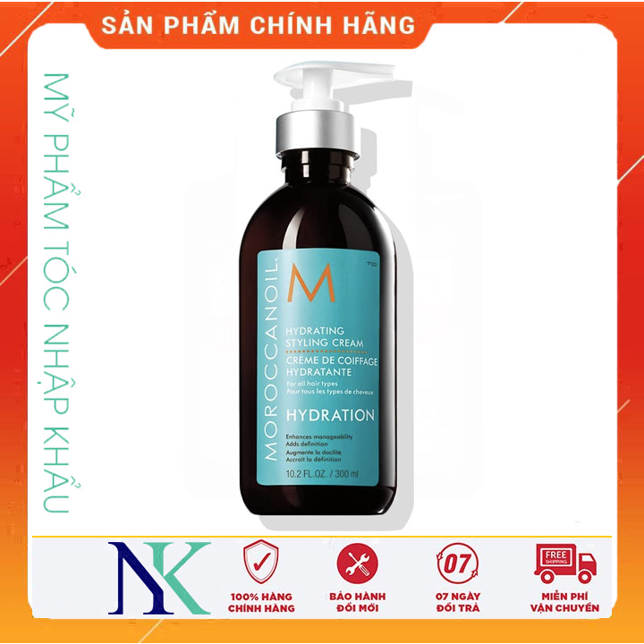 [Hcm]Kem Tạo Kiểu Dưỡng Ẩm Moroccanoil Hydrating Styling Cream 300Ml