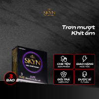 Bao cao su siêu mỏng trơn mượt LifeStyles SKYN Elite - Non-latex không mùi cao su - 3 bao