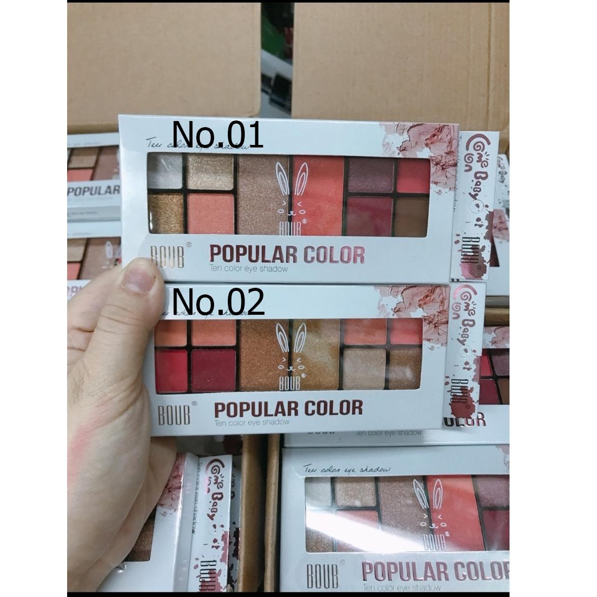 Phấn Màu Mắt 10 Ô Popular Color Hàn Quốc