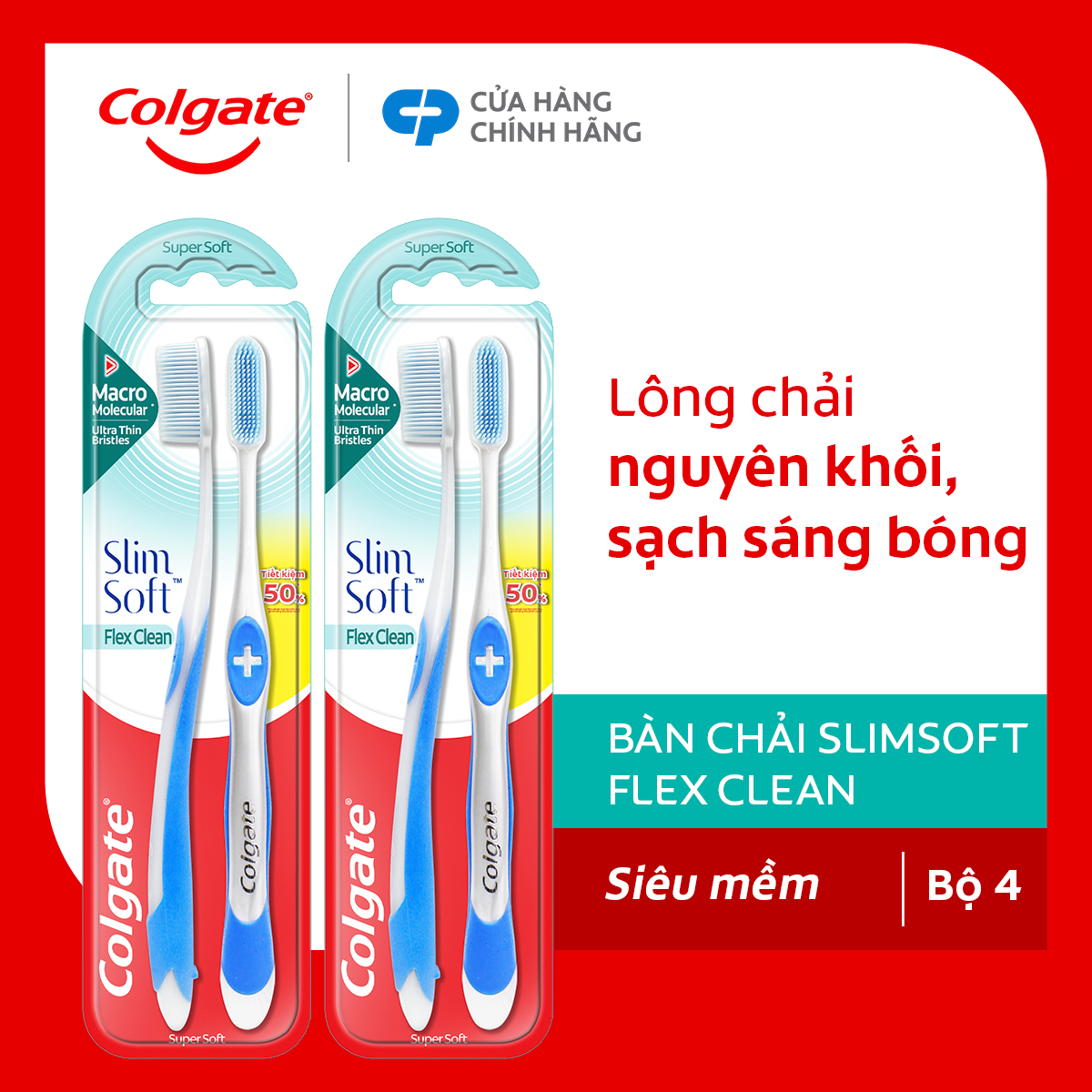 Bàn chải đánh răng Colgate Slimsoft Flex Clean - Mềm mảnh, than hoạt tính, 170mm