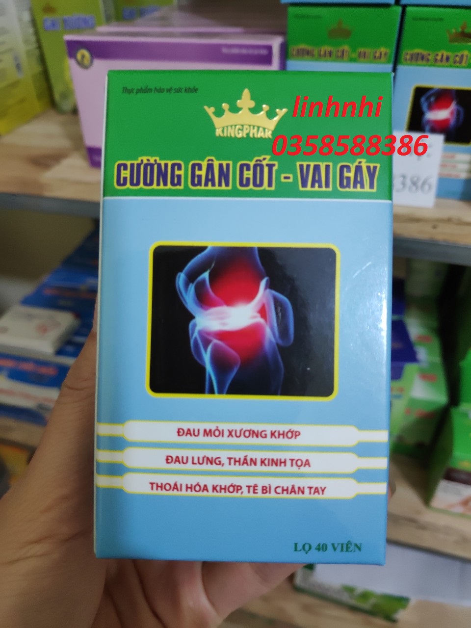 Combo 5 Lọ Cường Gân Cốt Vai Gáy Kingphar