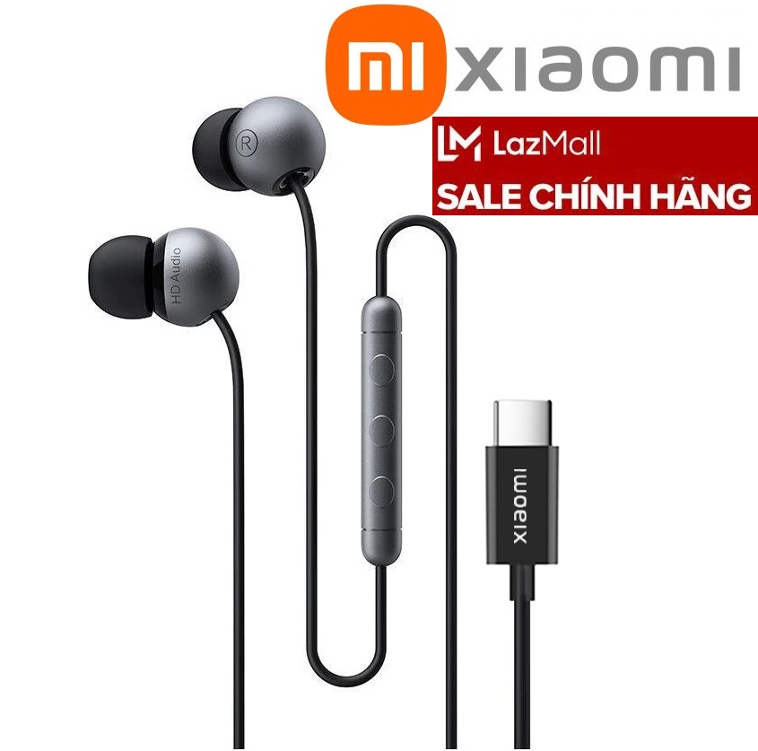 Xiaomi Store Laz Mall Chính Hãng Tai Nghe Đơn Vị Siêu Động Từ Tính Kép Xiaomi Chính Hãng Cổng Type-C