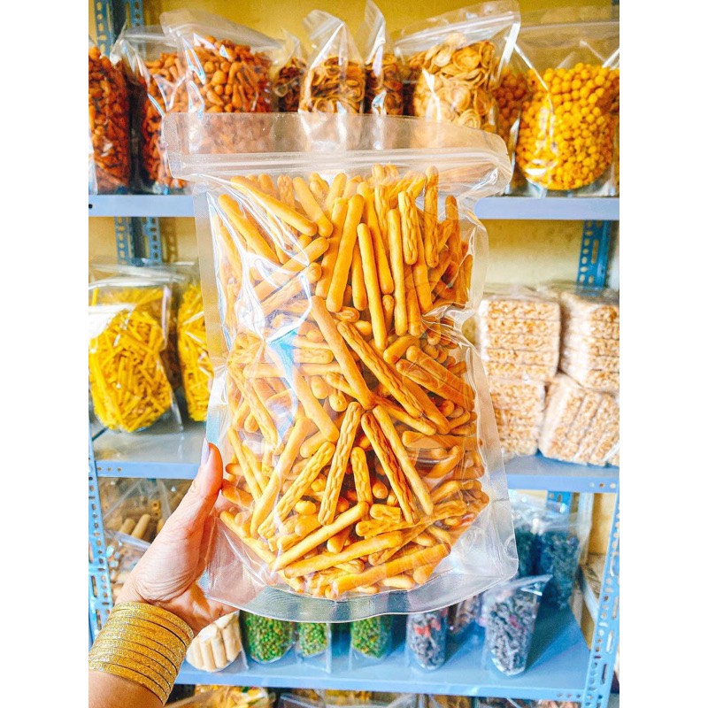500GR Bánh Quy Đũa Bơ Sữa Thơm Ngon Snack Quy Đũa Béo Ngậy Vị Sữa