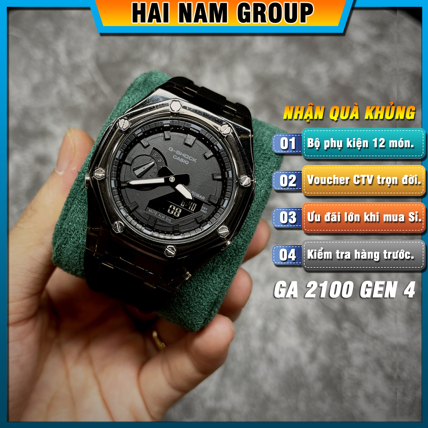 Đồng hồ nam G-SHOCK GA 2100 Custom AP Gen 4 | GA-2100 HNG404