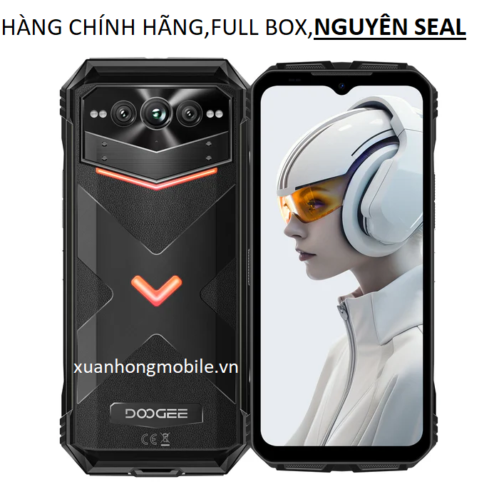Điện thoại chắc chắn DOOGEE V Max Plus(Android 14pin 22000mAh Ram 36GB(16+20)Rom 512GBCamera 200MPMà
