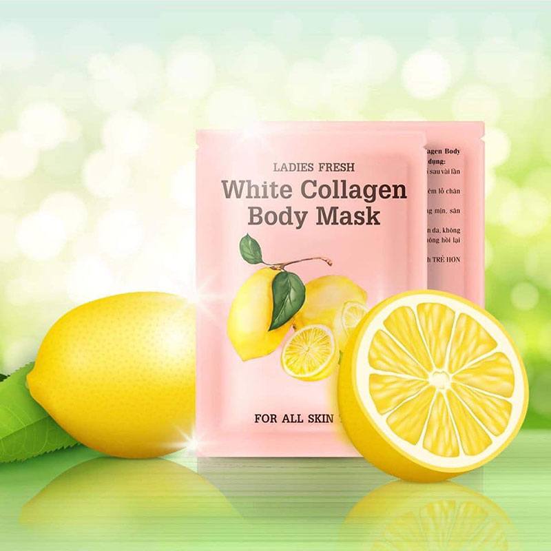 [Hcm]Hộp 3 Gói Ủ Trắng Chanh Ladies Fresh White Collagen