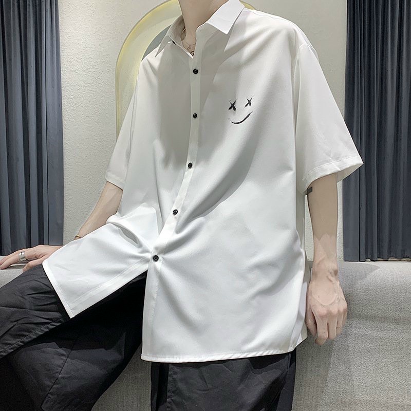 Áo sơ mi nam tay ngắn form rộng họa tiết local brand DOLARO sơ mi nữ form rộng hàn quốc đẹp giá rẻ