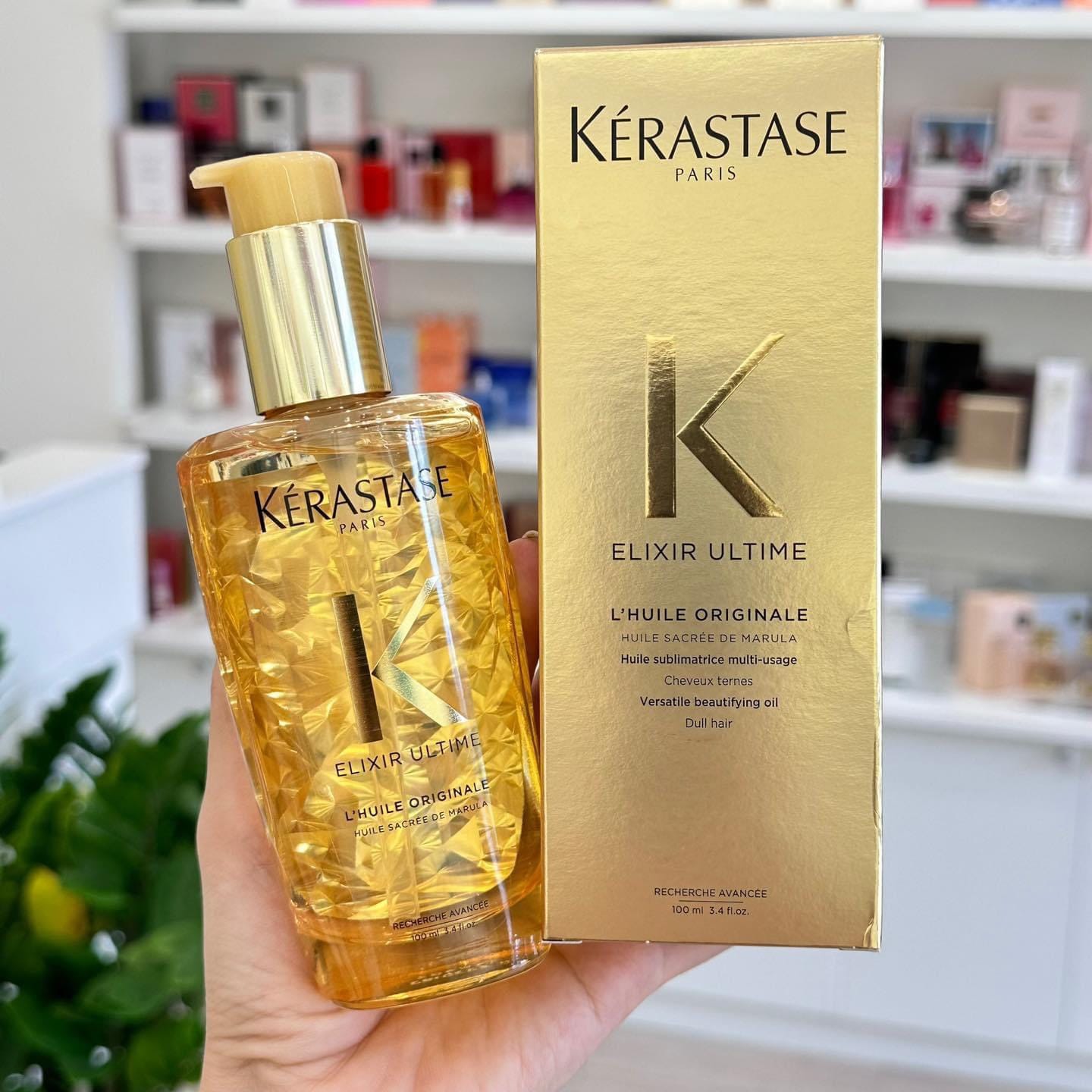 FULLBOX - Dầu Dưỡng Phục Hồi Tóc Kerastase Elixir Ultime 100ML - SERUM DƯỠNG TÓC KERASTASE VÀNG