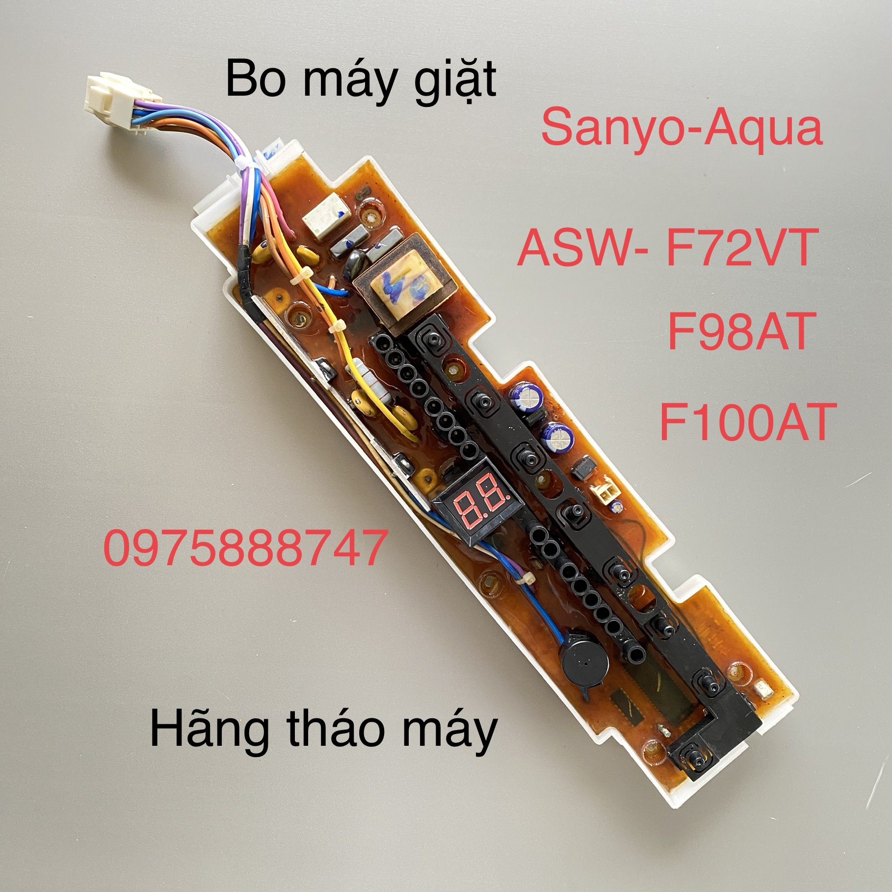 board  máy giặt Sanyo - Aqua  ASW - F100AT - F95AT (hãng tháo máy)