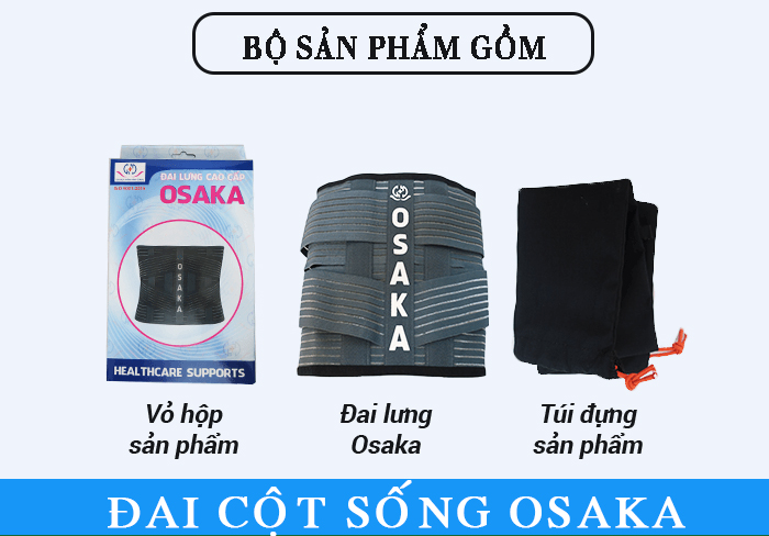 [Hcm]Đai Cột Sống Lưng Cao Cấp Osaka