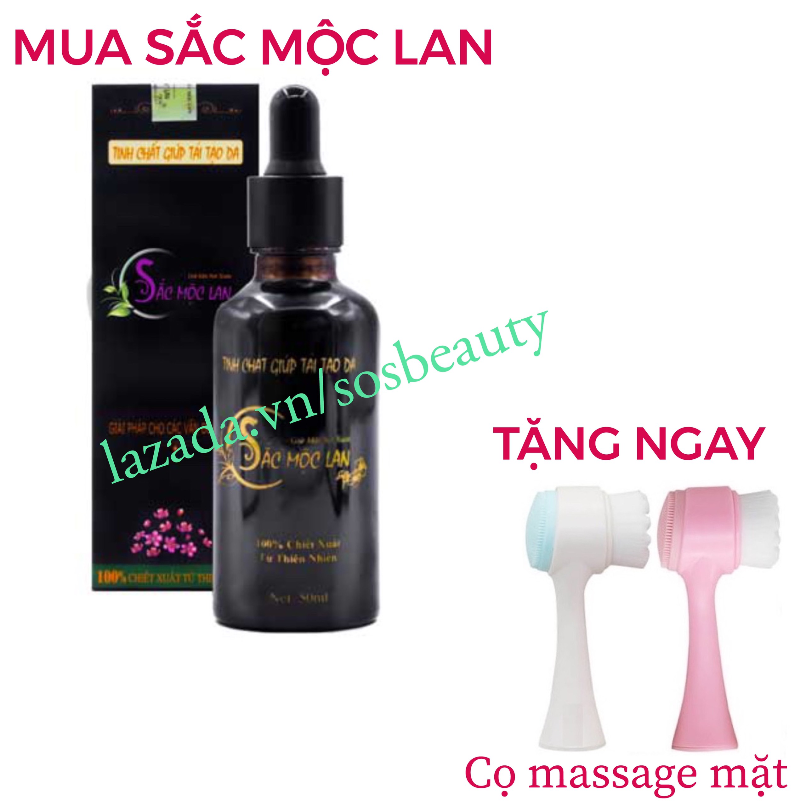 Sắc Mộc Lan Đánh Bay Nám Tàn Nhang Sẹo Thâm & Mụn Hiệu Quả Không Ngờ. Tặng Cọ Rửa Mặt