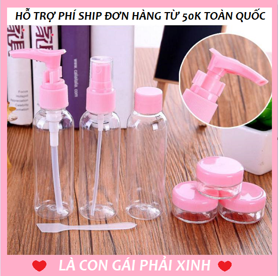 [HCM]Bộ chiết mỹ phẩm du lịch 7 món tiện lợi