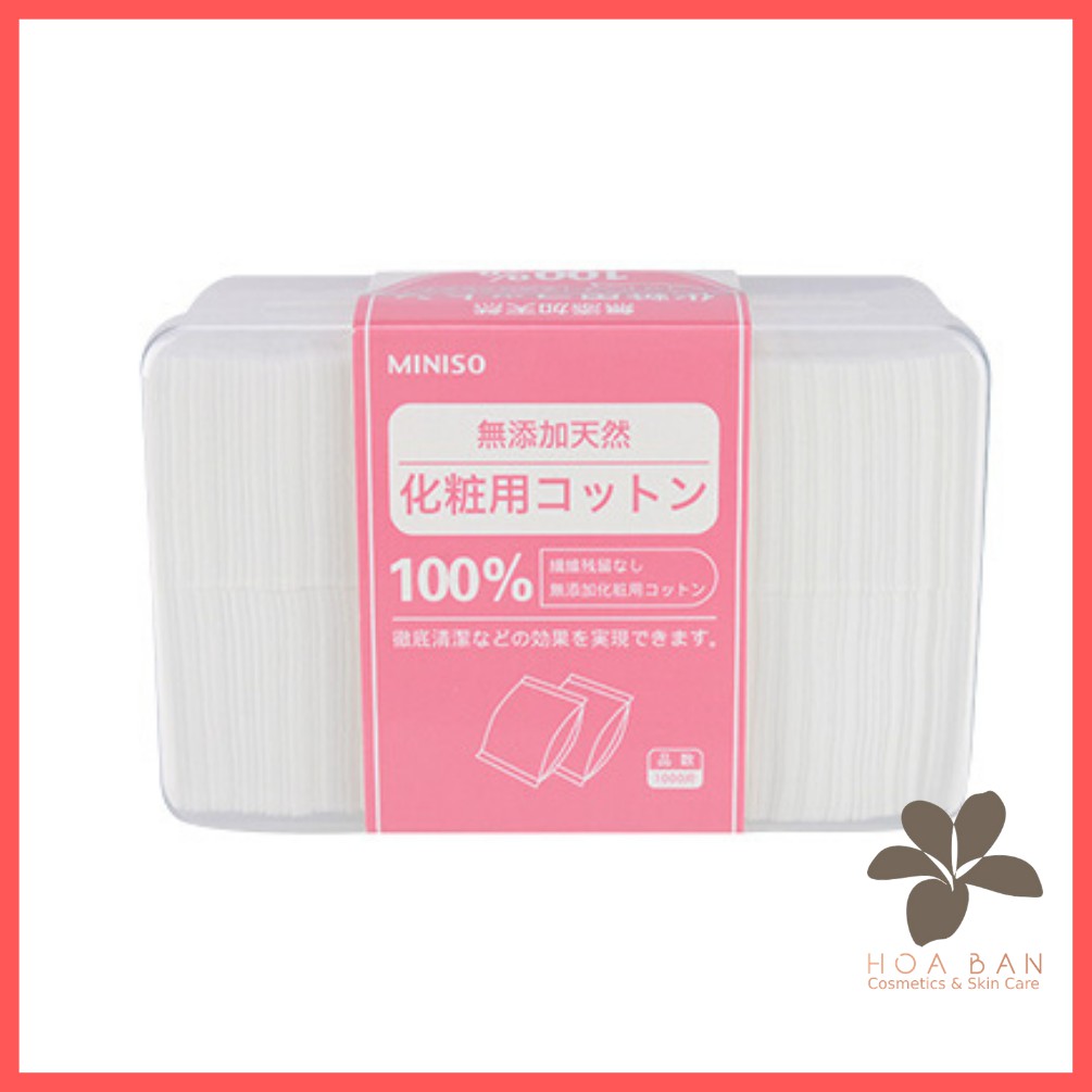 BÔNG TẨY TRANG MINISO NHẬT BẢN 1000 MIẾNG