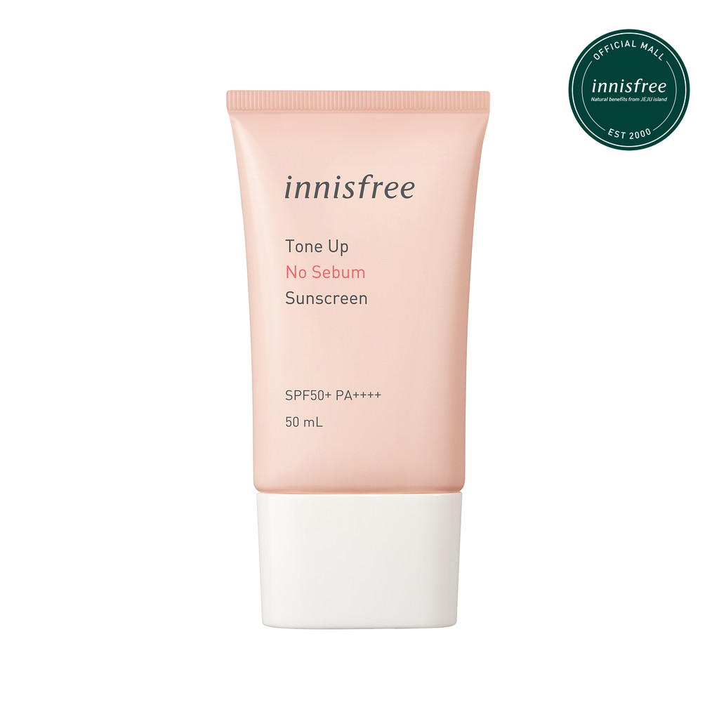 [Hcm](Chính Hãng) Kem Chống Nắng Kiềm Dầu Và Nâng Tông Da Innisfree Tone Up No Sebum Sunscreen 50Ml Spf50+ Pa++++ 50Ml