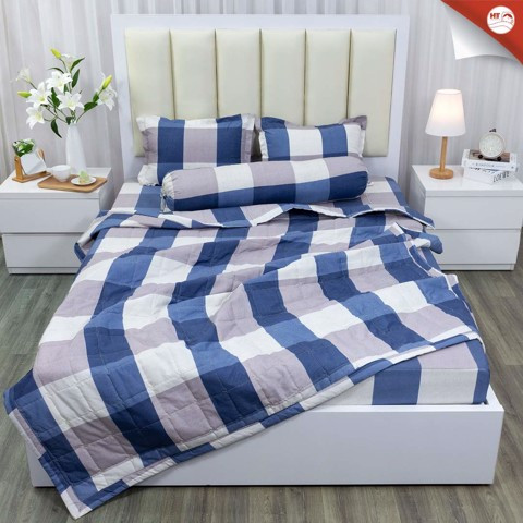[Săn Giá rẻ] Chăn hè chần bông đắp 2 mặt - mền ngủ cotton 1.6x2m - chất liệu cotton thoáng mát - chă
