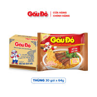 Mì Gấu Đỏ Vị Bò Bít Tết- Thùng 30 gói x 64g